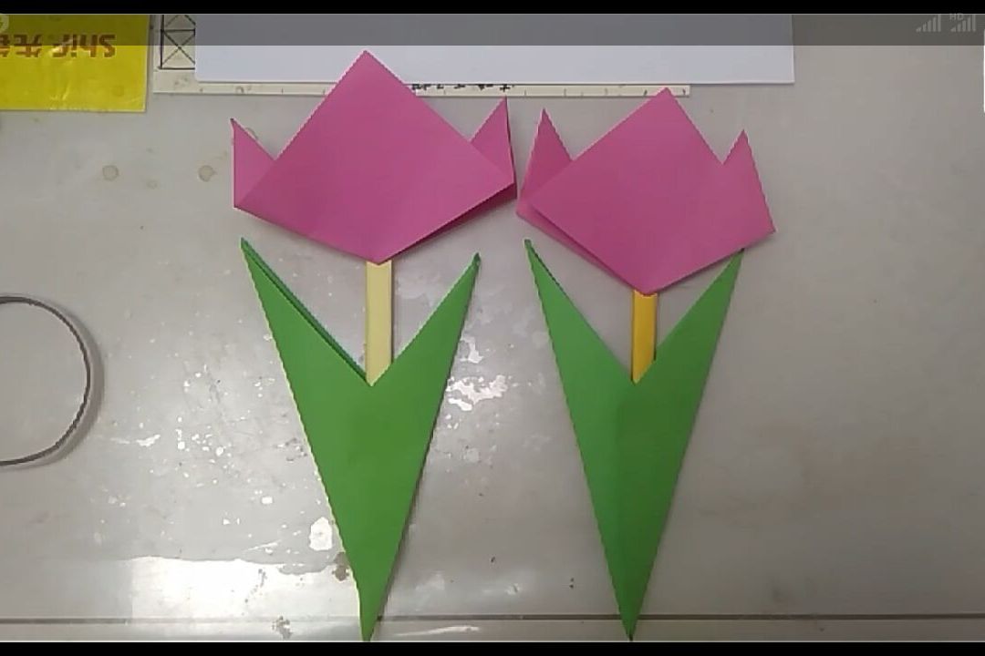 用折纸折郁金香
