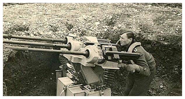 二战德国误入歧途:巨炮口径800毫米 mg42机枪十二联装