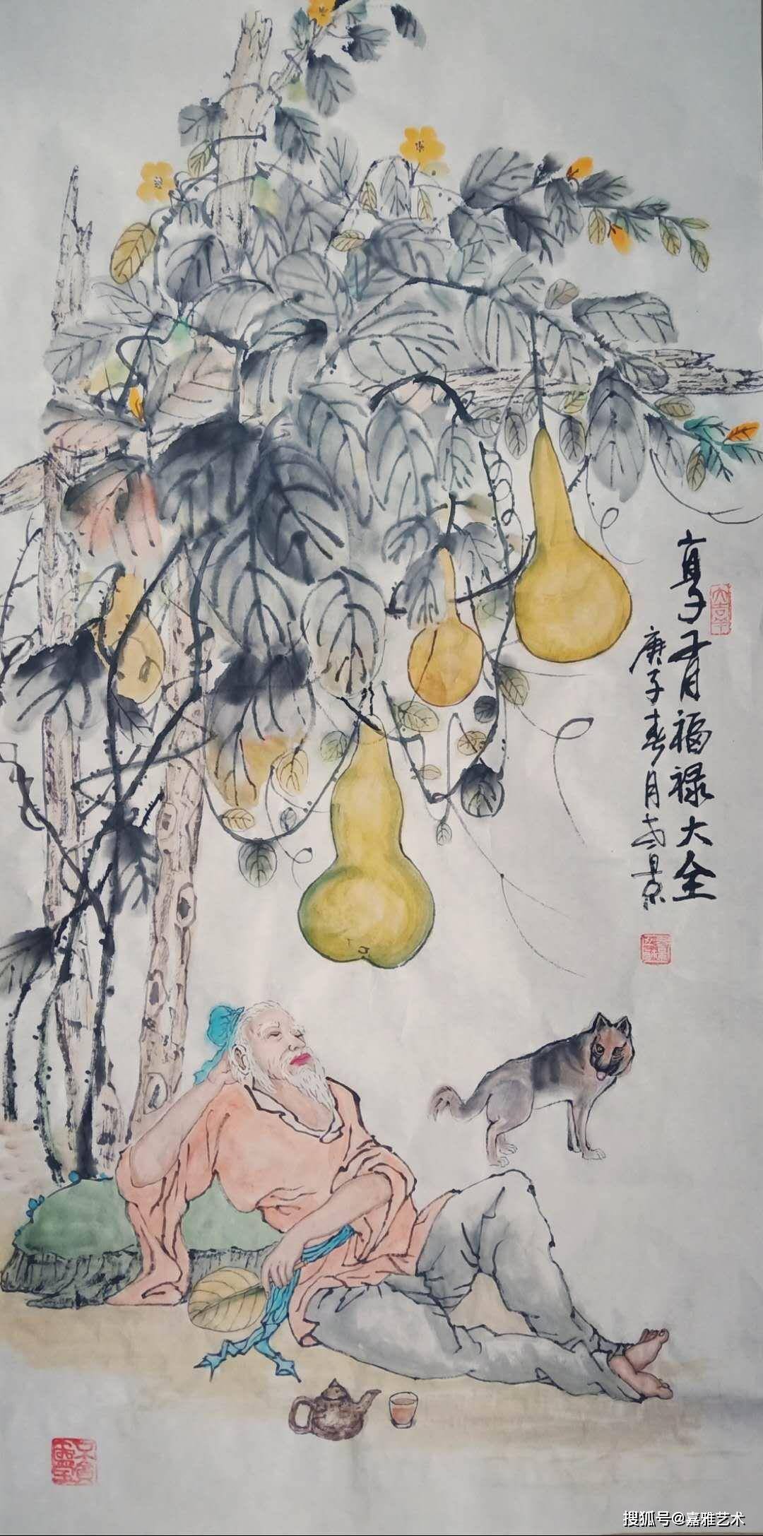 中国当代著名画家张景远 老景 作品赏析