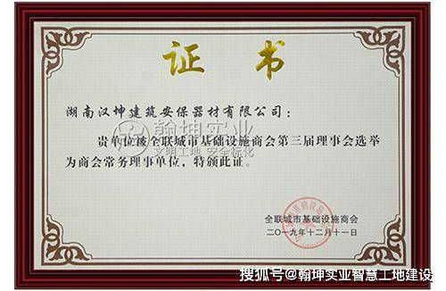 喜讯丨背负使命前行翰坤实业正式加入中国安全生产协会