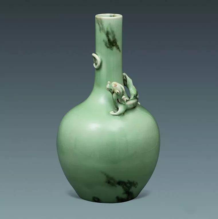 台湾 大理石 壺 花瓶 彫刻入 - 花瓶