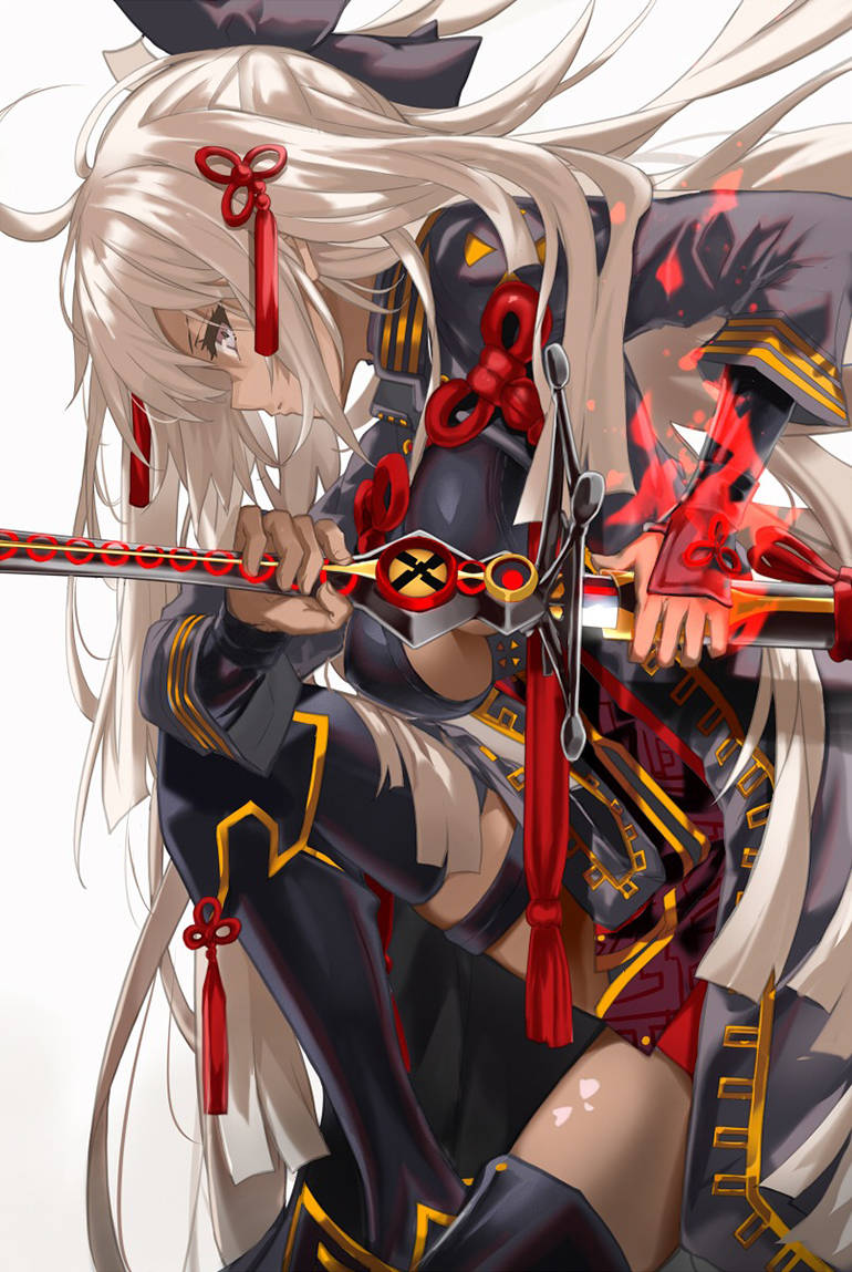 p站画师茨乃笔下的女剑士