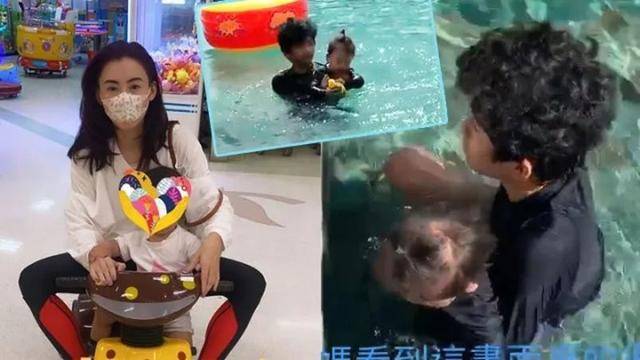 张柏芝带三个儿子泰国去度假，卢卡斯带着弟弟玩水，网友：家庭太复杂了