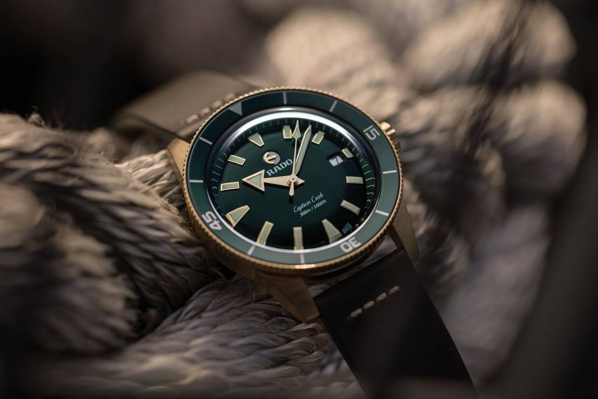 rado 雷达推出青铜材质的captain cook库克船长腕表