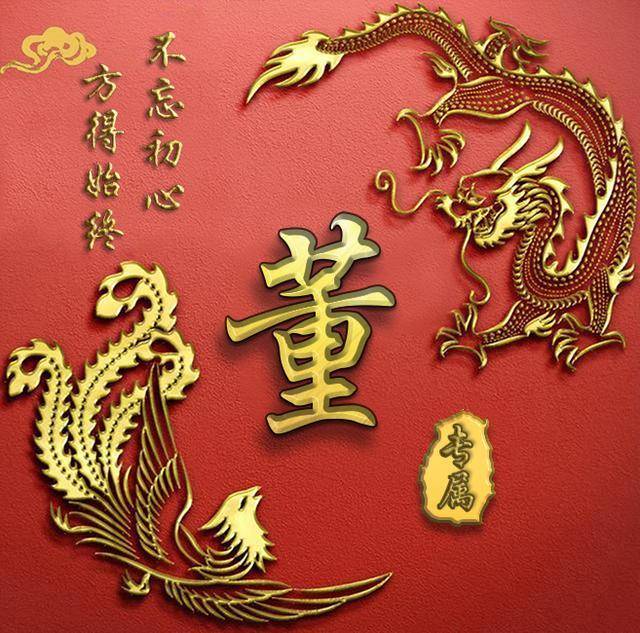 精美中国风百家姓图像定制高端大气上档次微信qq换上新头像吧