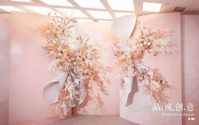 dodowed真实婚礼案例推荐系列之品诚创意婚礼粉色系布置案例