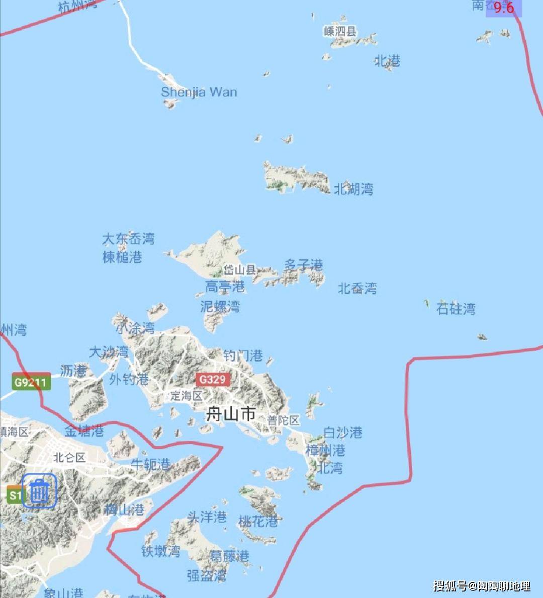 浙江省舟山市2区2县建成区排名,最大是定海区,最小是嵊泗县_手机搜狐