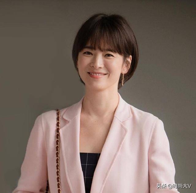 37岁宋慧乔只是剪了"波波头",就美成"初恋脸",发型很重要