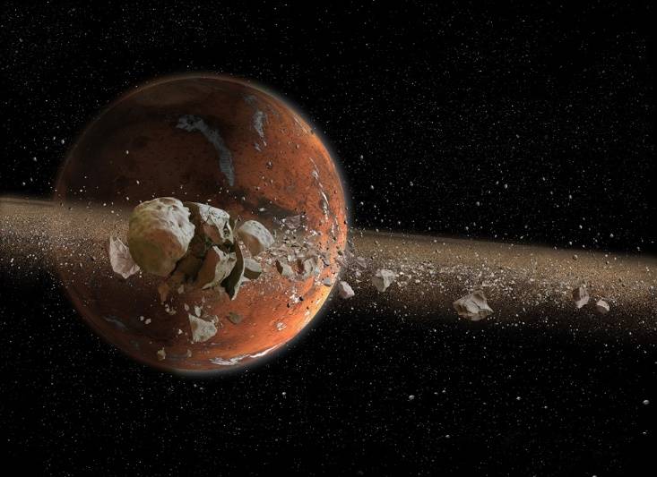 最新研究表明:火星曾经有一个卫星环,并会周期性出现