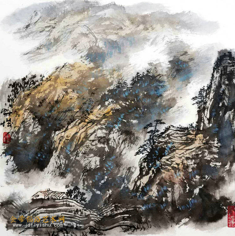 著名画家刘家城庚子夏月作品欣赏