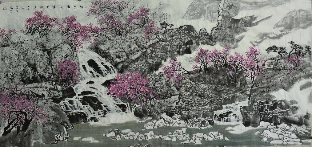 林岩一国画山水系列作品欣赏