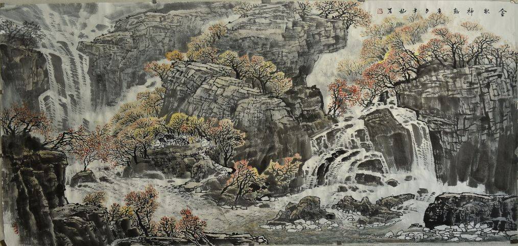 林岩一国画山水系列作品欣赏