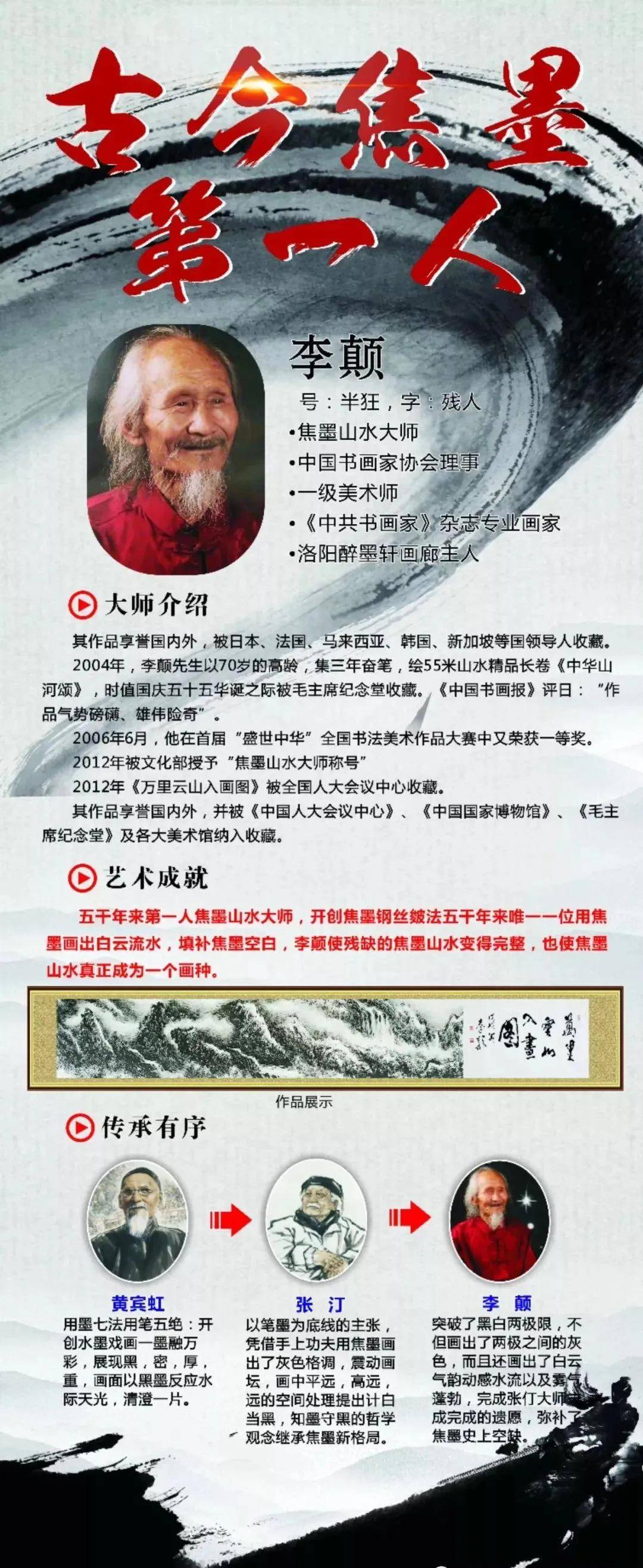 李颠 焦墨山水画大师 不傍一人 独登绝顶_手机搜狐网