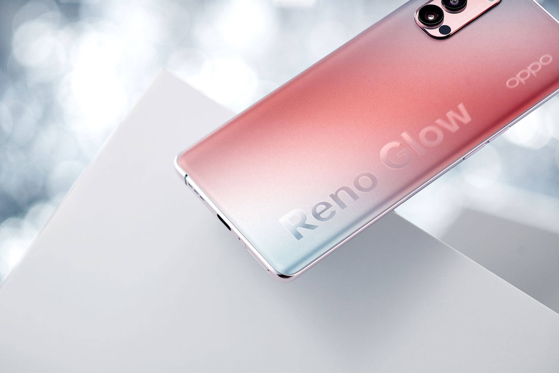 opporeno4pro图赏晶钻机身你见过星星吗