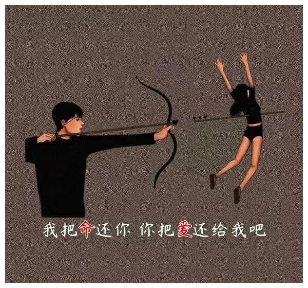 今日最火表情包,抖音热门图片 我把命还给你 你把爱还
