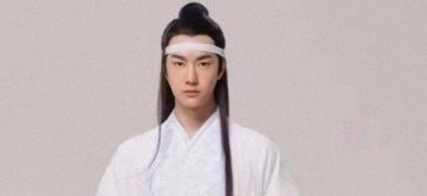 原创陈情令蓝忘机初始定妆照,发型似书生,抹额太宽真"披麻戴孝"