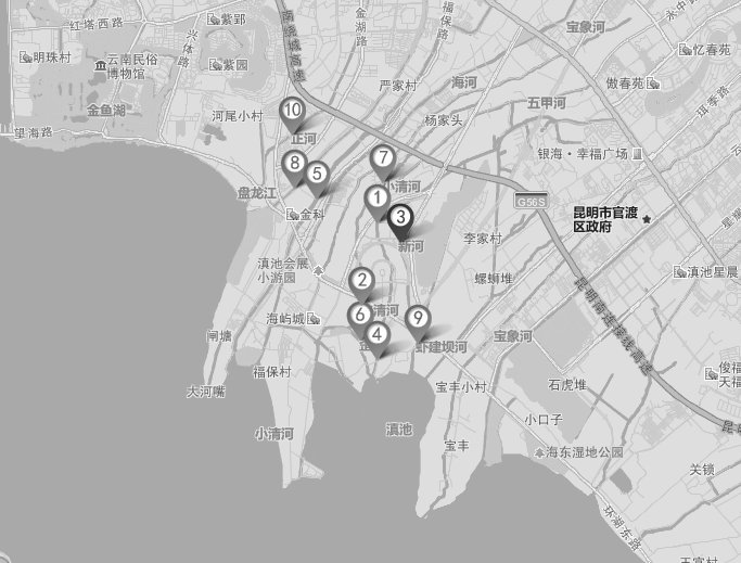 老昆明城靠着滇池建造,水系发达,水网纵横交错,有大小河流百余条,常年