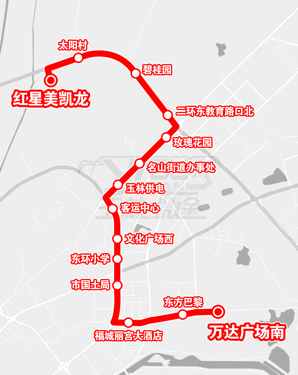 玉林再添两条公交路线途径万达广场盛世百货玉林北高速出口