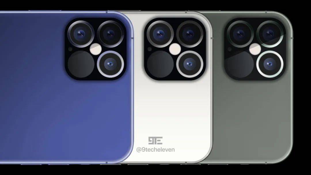 iphone 12pro渲染图曝光:更小的刘海 后置四摄!
