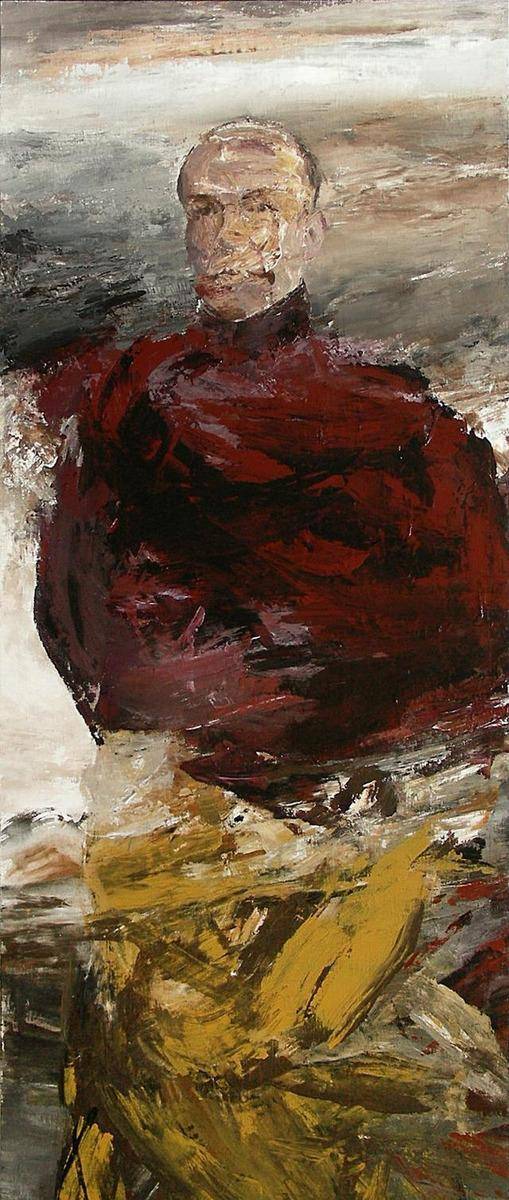 中国青年艺术家用油画描绘国画大师,形神兼备_作品展