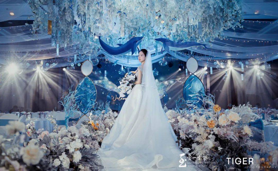 原创美人鱼海洋婚礼,在一望无际的深海,陪你做着很长很甜的梦