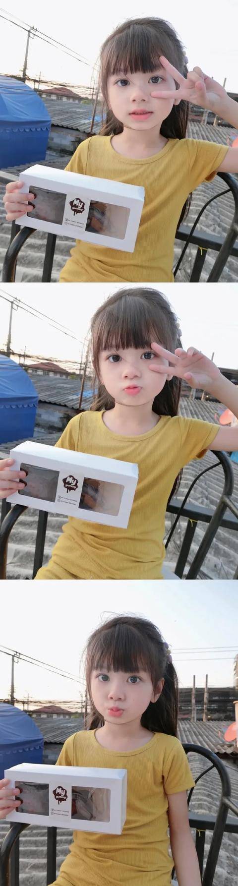 原创泰国6岁女孩爆红,这妹妹是天使下凡吧