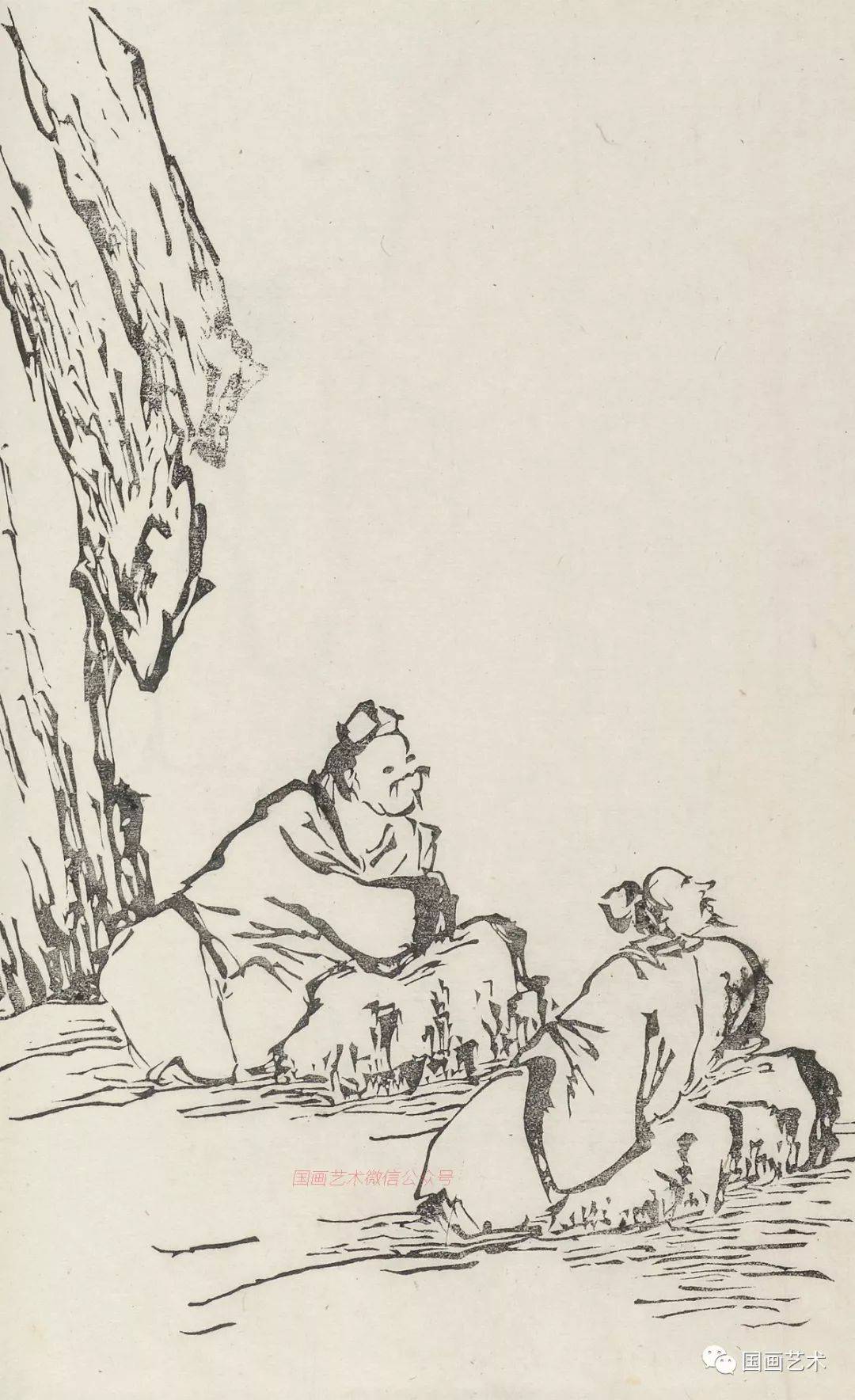 芥子园画传》点景人物百式(三)_山水画