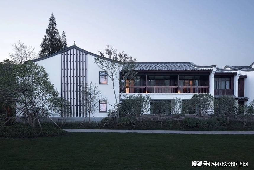 现代中式风格建筑,黑白灰绝美中式建筑院落体验!