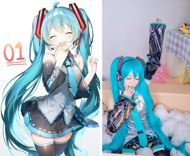 原创cosplay:这个初音小姐姐很有想法,你会以为是刚买的手办到了吗