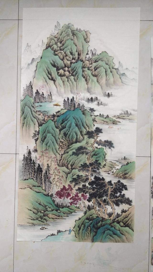 画家骆宏斌(仁杰)古代山水作品欣赏