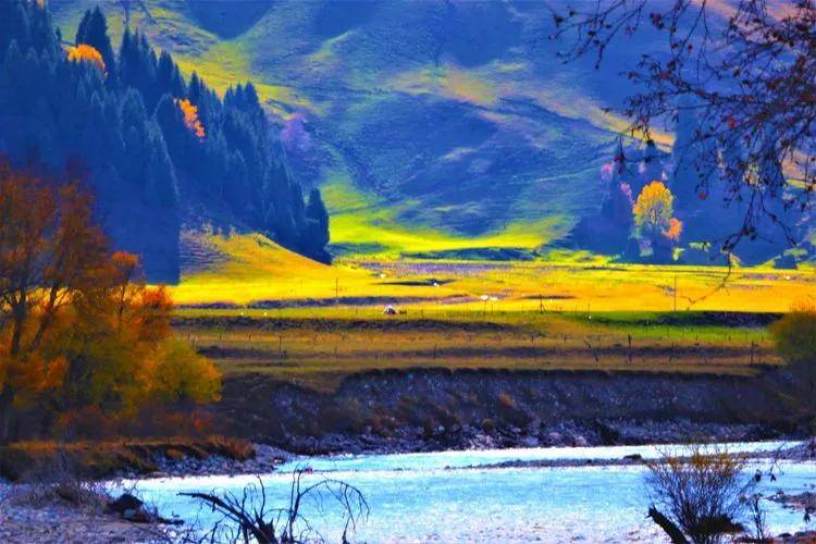 行百里画廊 观唐布拉美景_尼勒克县