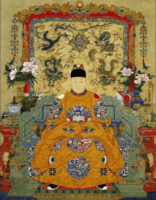 大明王朝十六位皇帝官方肖像威严端庄而又不失皇家的华贵尊荣