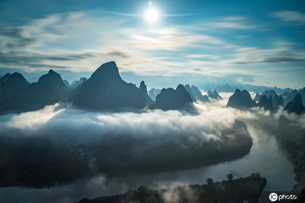 阳朔相公山 日出浪美唯美摄影爱好者必打卡之地