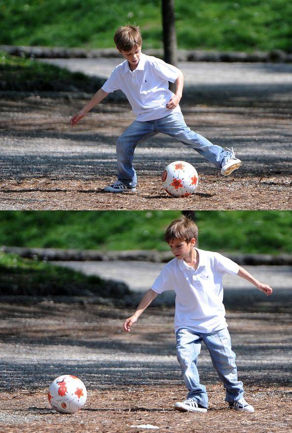 18岁罗密欧晒与女朋友合影，扎着小辫五官与贝嫂