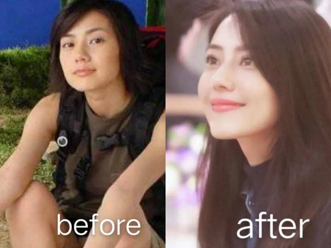 高圆圆|高圆圆整前生图曝光，惊到我了，do的一点不比baby少！