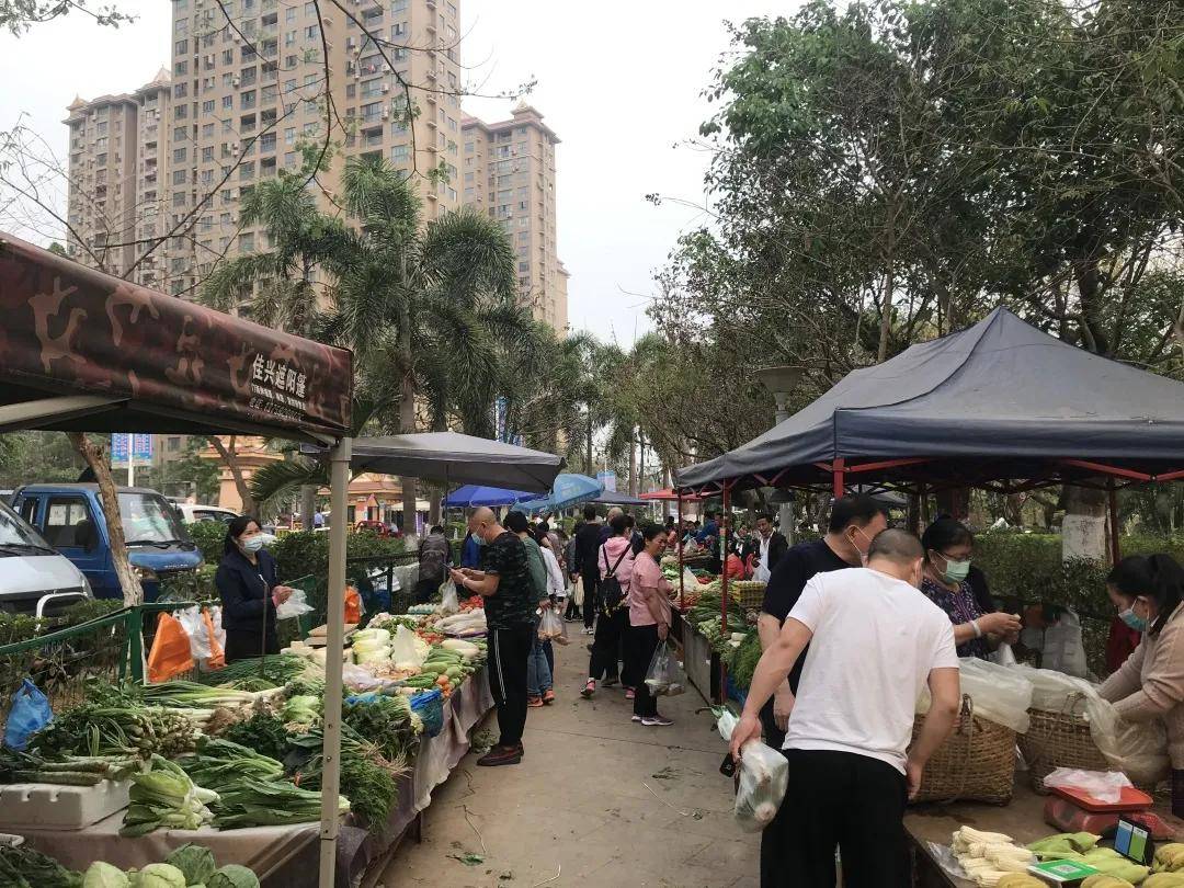 粗放管理的露天菜市场