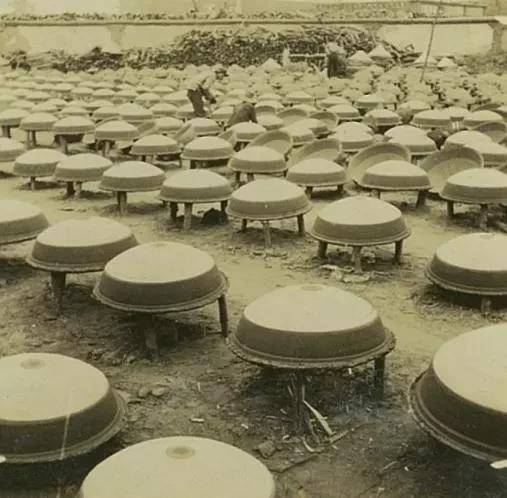 泥巴|1941年铁锅制造流程老照片