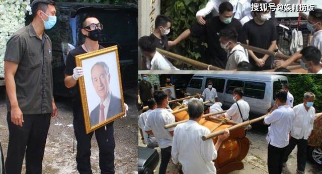 赌王灵柩移送义庄暂存，何猷龙捧亡父遗照，待