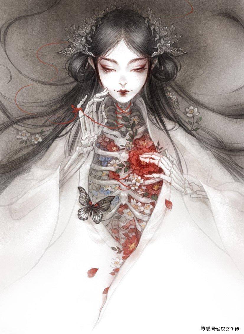 原创这位古风艺术家绘画的红尘人间,住满了倾国倾城的女子