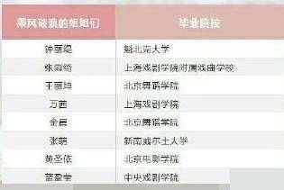 《乘风破浪的姐姐》学历列表，白冰毕业西北政