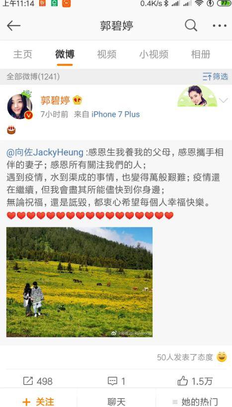 向太高调宣布抱鼠宝宝,郭碧婷敷衍回应,疑似