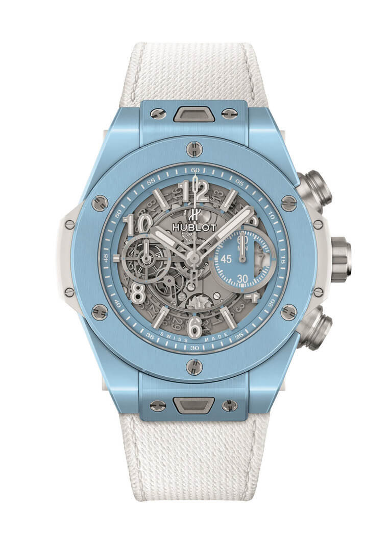 Big|Big Bang陶瓷壳又出新色，天蓝色计时码表超有夏日活力感