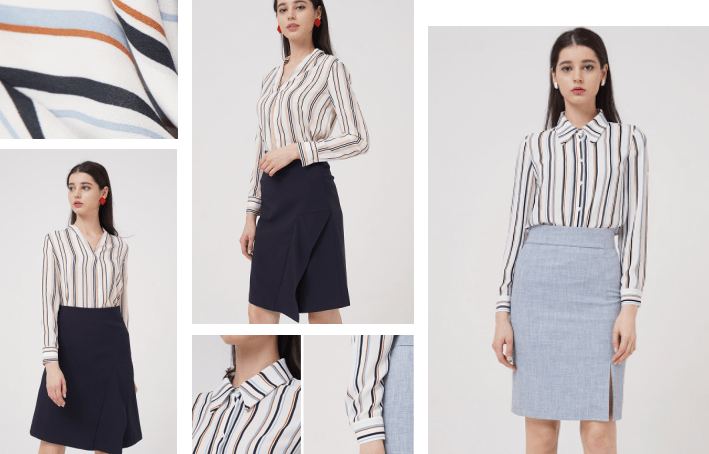 条纹|用一件Lavinia的条纹衫，开启办公室法式优雅