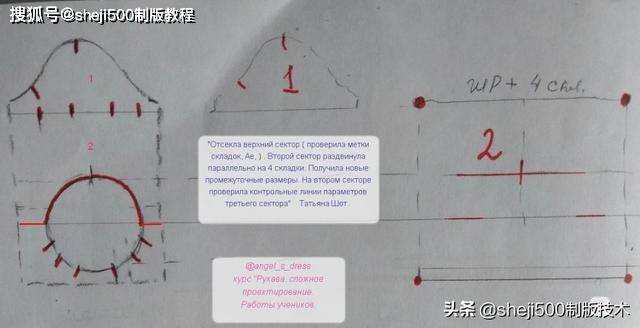 袖子|6款时装袖子制版教程有纸样参考