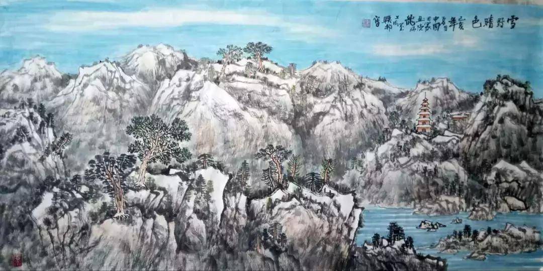 庚子夏月书画名家赵联邦山水作品欣赏