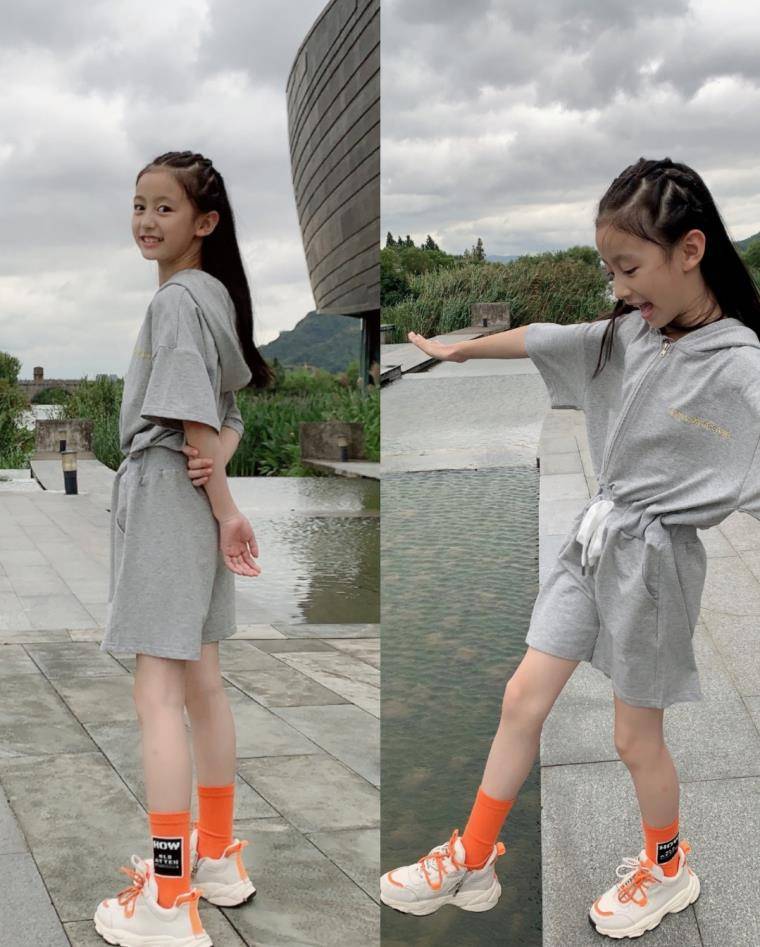 童星裴佳欣参加校运会,竟穿自己设计的"婚纱",10岁太成熟