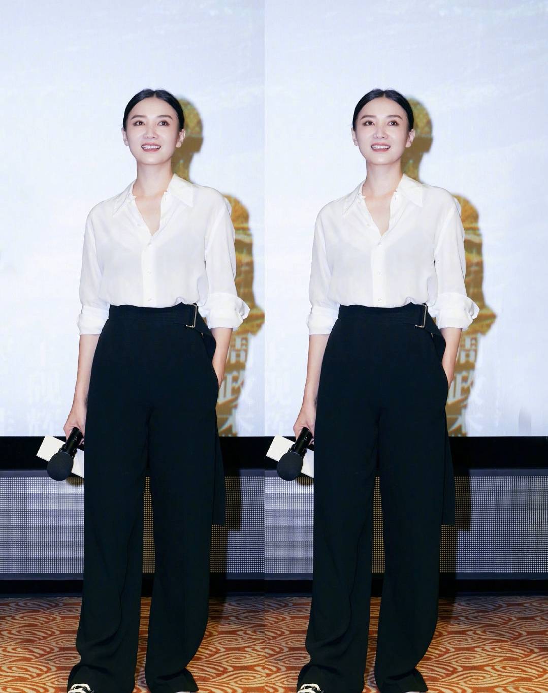 连换|小宋佳久违露面，参加活动连换三套服装大秀时髦度，真是衣服架子