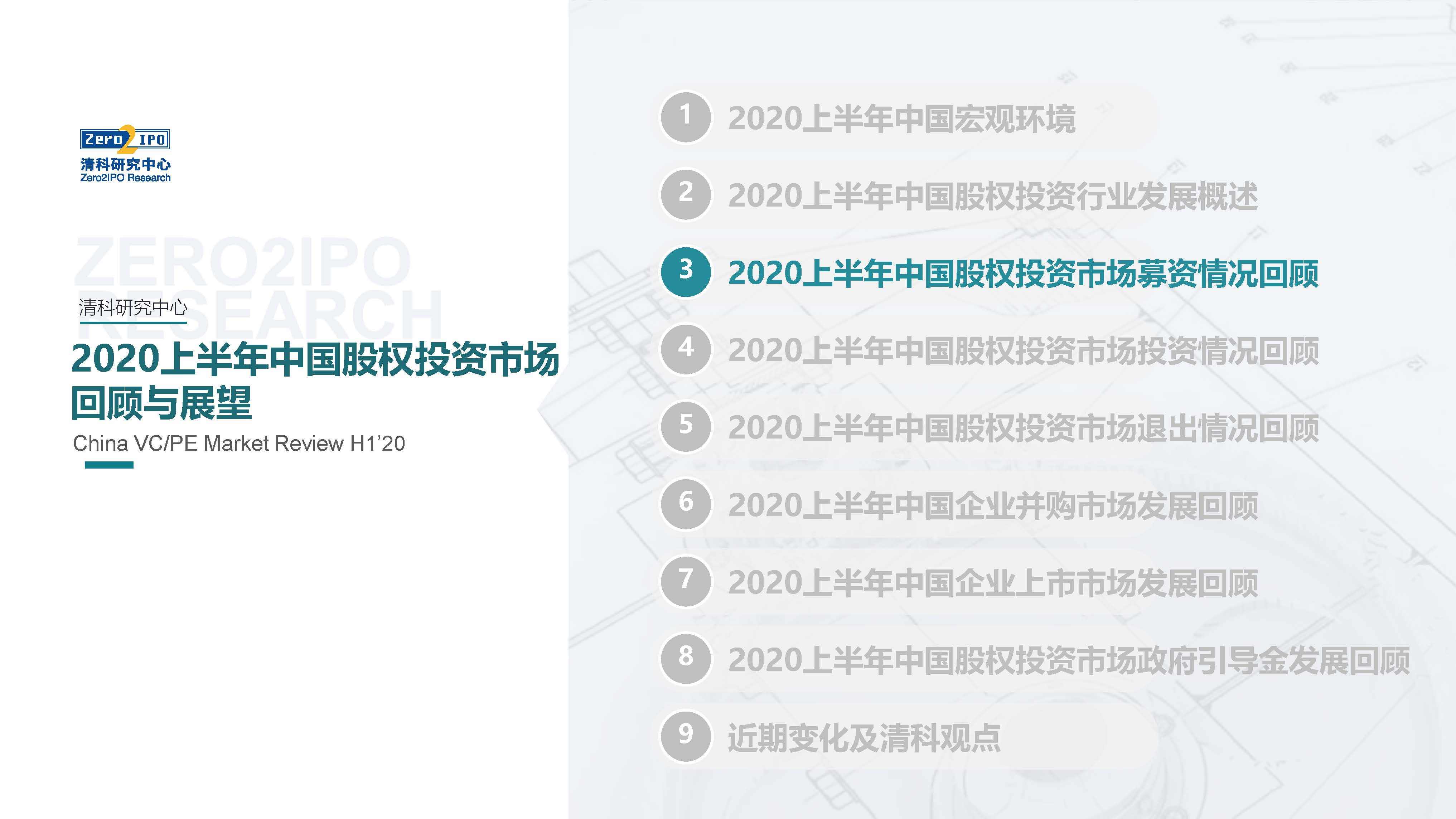 重磅发布！2020上半年中国股权投资市场回顾与展望！