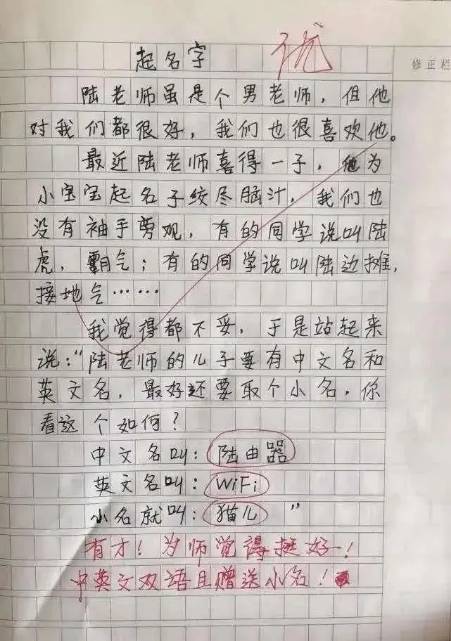 原创小学生满分作文热死了爆红老师感叹如此优秀想拜你为师