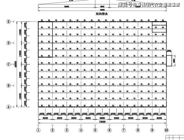 3456平方米的玻璃温室大棚设计图纸造价解析,玻璃温室